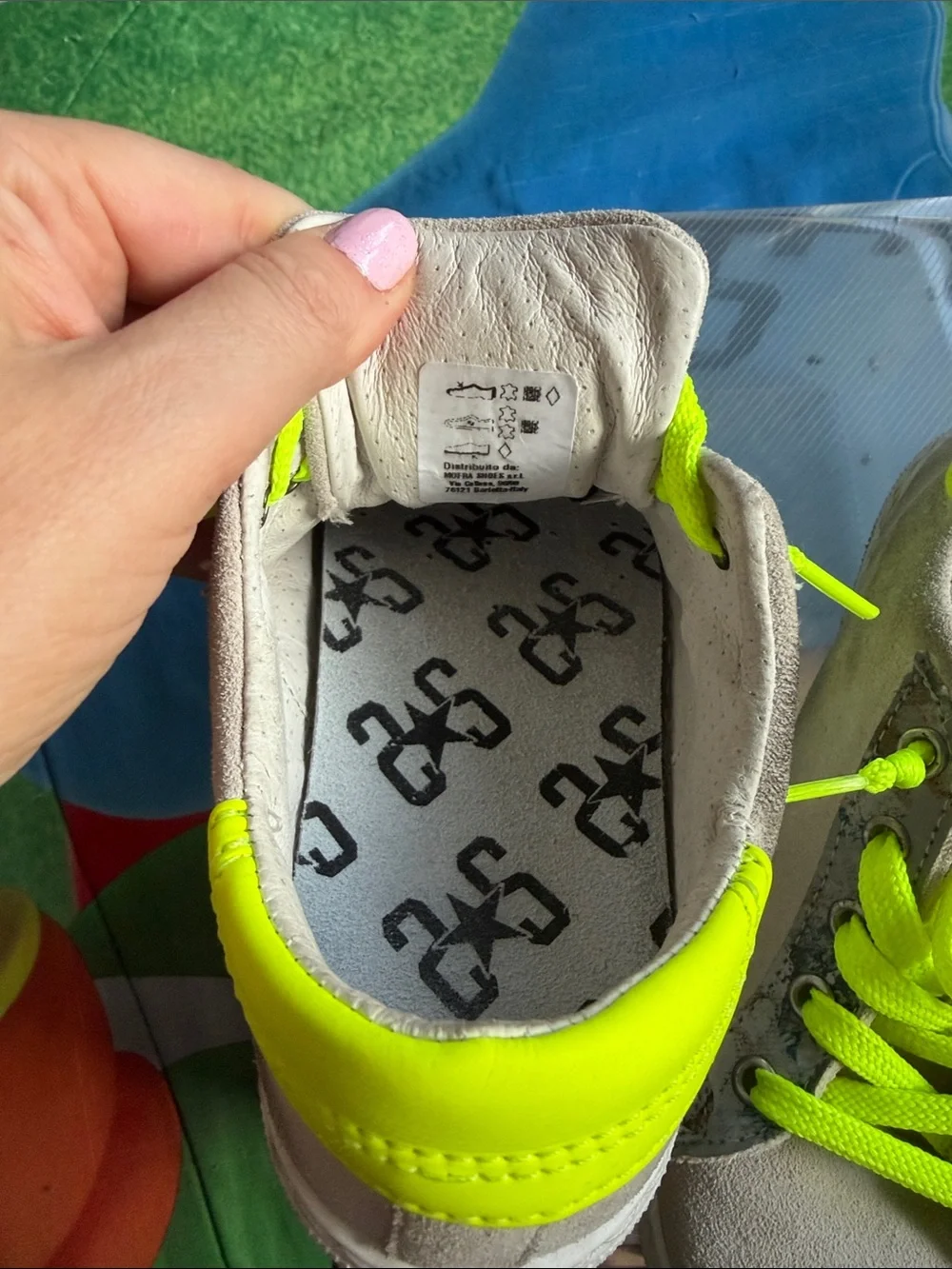 Kids Neon Yellow Lace-Up Sneakers with Suede Upper